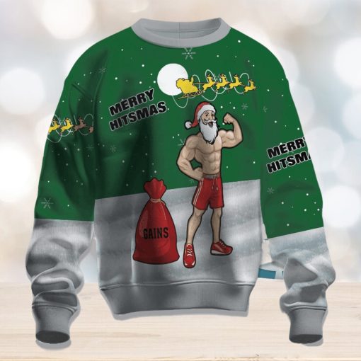 Burly Santa Ugly Christmas Sweater