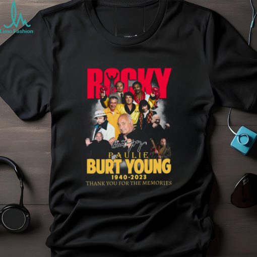 Burt Young Paulie Rocky 1940 – 2023 Thank You For The Memories T Shirt