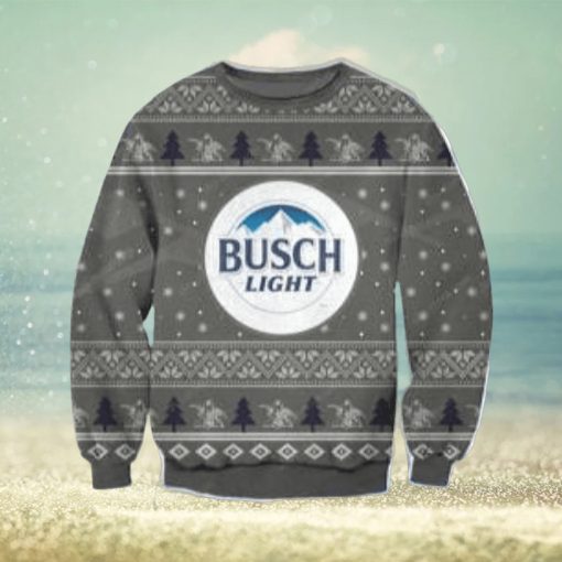 Busch Light Knitting Ugly Christmas Sweater Perfect Holiday Gift