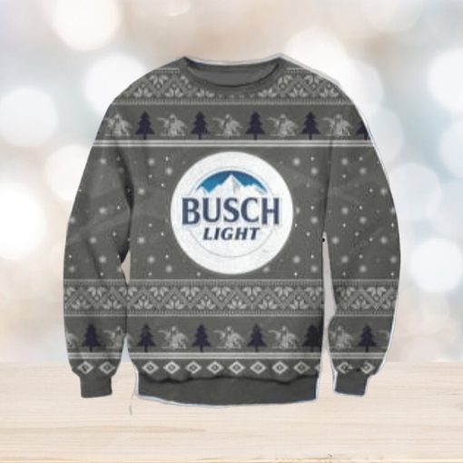 Busch Light Knitting Ugly Christmas Sweater Perfect Holiday Gift