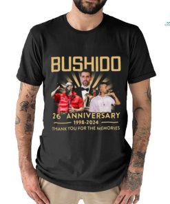 Bushido 26th Anniversary 1998 – 2024 Thank You For The Memories T Shirt