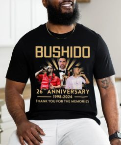 Bushido 26th Anniversary 1998 – 2024 Thank You For The Memories T Shirt, hoodie, sweater, long sleeve and tank top Bushido 26th Anniversary 1998 – 2024 Thank You For The Memories T Shirt