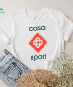 CASABLANCA Sport logo print organic cotton jersey T shirt, hoodie, sweater, long sleeve and tank top CASABLANCA Sport logo print organic cotton jersey T shirt