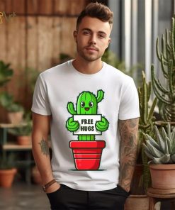 Cactus Free Hugs You Can Try Them Funny Plant Sarcasm T Shirt