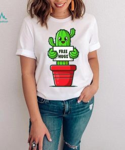 Cactus Free Hugs You Can Try Them Funny Plant Sarcasm T Shirt