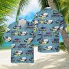 Michigan State Police Car Summer Beach Gift 3D Hawaiian Shirt