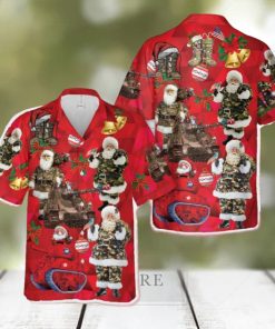 Camouflage Santa Claus Soldier Army Christmas Hawaiian Shirt Men And Women Gift Aloha Beach