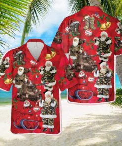 Camouflage Santa Claus Soldier Army Christmas Hawaiian Shirt Men And Women Gift Aloha Beach