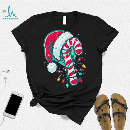 Candy Cane Crew Christmas Lights Family Matching Xmas Shirt