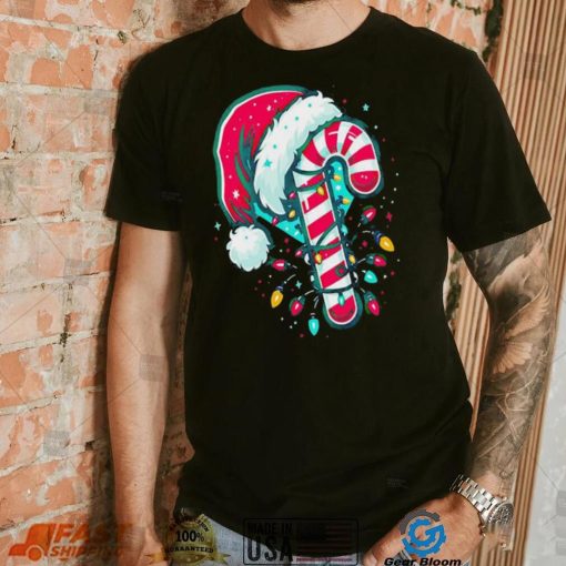 Candy Cane Crew Christmas Lights Family Matching Xmas Shirt