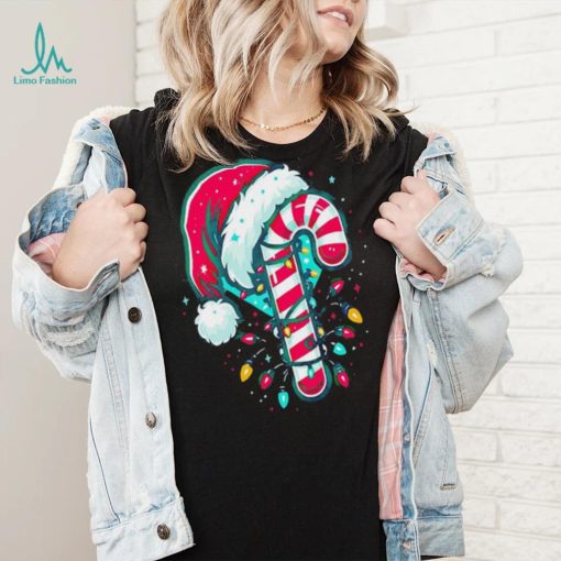 Candy Cane Crew Christmas Lights Family Matching Xmas Shirt