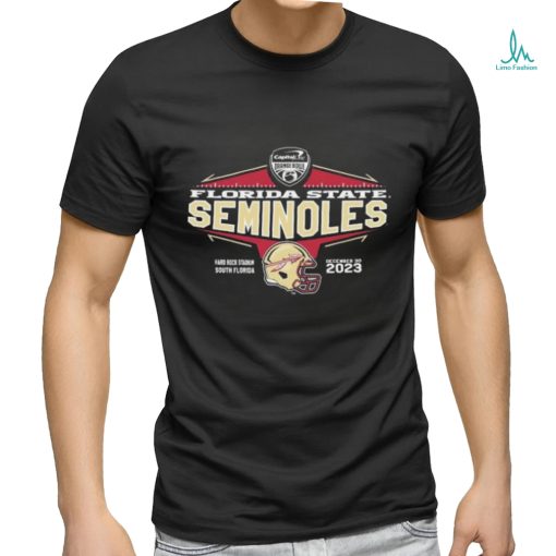 Capital One Orange Bowl 2023 Florida State Seminoles Helmet Shirt