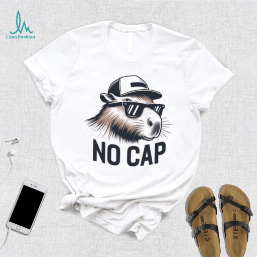 Capybara Funny Quote Meme, No Cap Capybara T Shirt