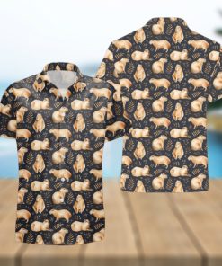 Capybara Pattern Hawaiian Shirt, Capybara Summer Aloha Beach Shirts, Hawaiian Pet Shirt, Capybara Aloha Gift Shirt, Cute Animal Shirt