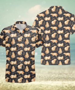 Capybara Pattern Hawaiian Shirt, Capybara Summer Aloha Beach Shirts, Hawaiian Pet Shirt, Capybara Aloha Gift Shirt, Cute Animal Shirt