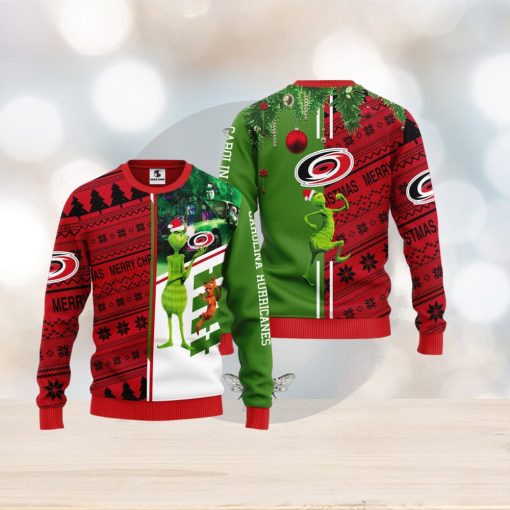 Carolina Hurricanes Grinch & Scooby doo Christmas Ugly Sweater