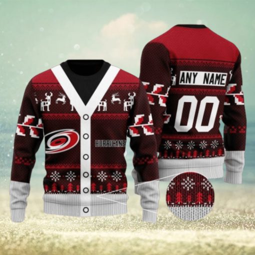 Carolina Hurricanes Supporter Christmas Holiday Personalized Ugly Sweater