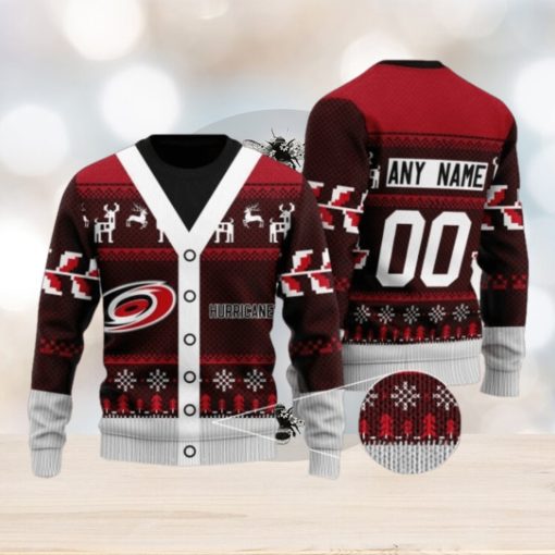 Carolina Hurricanes Supporter Christmas Holiday Personalized Ugly Sweater