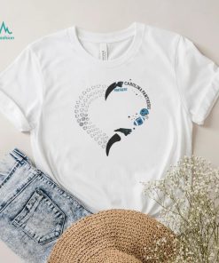 Carolina Panthers Football Heart Helmet Logo Gift Shirt