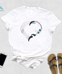 Carolina Panthers Football Heart Helmet Logo Gift Shirt