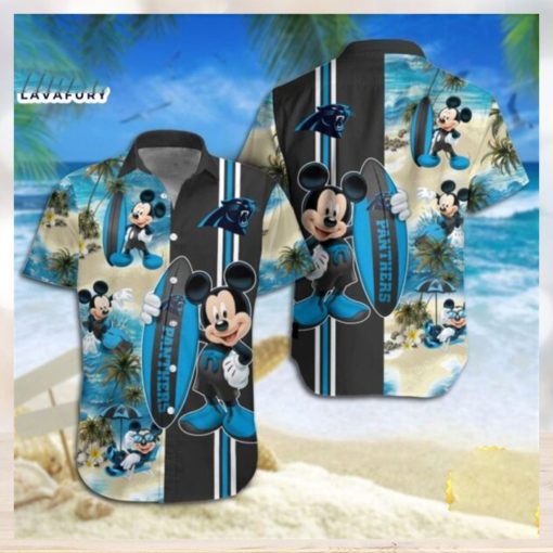 Carolina Panthers Mickey Mouse Hawaiian Shirt