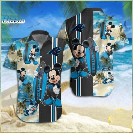 Carolina Panthers Mickey Mouse Hawaiian Shirt