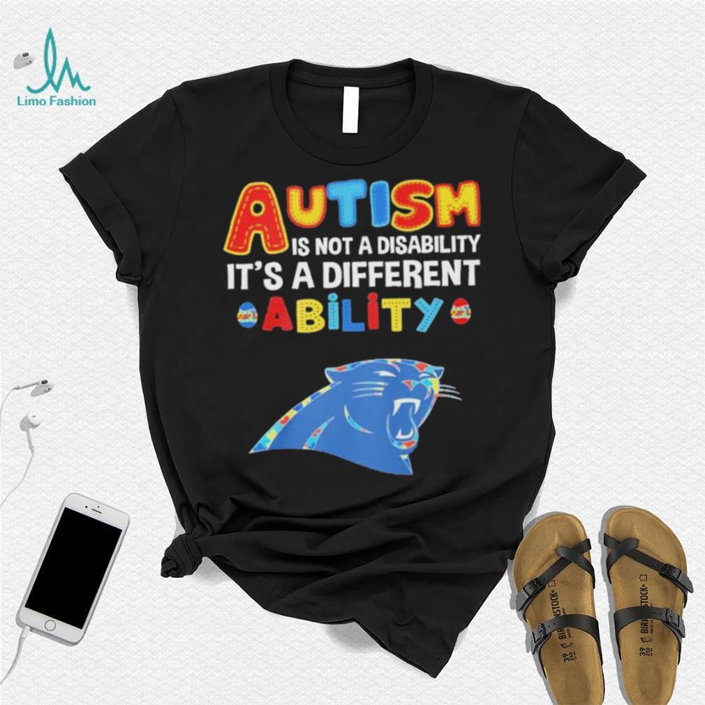 Carolina Panthers NFL Autism Is Not A Disability 2024 Shirt Carolina Panthers NFL Autism Is Not A Disability 2024 Shirt