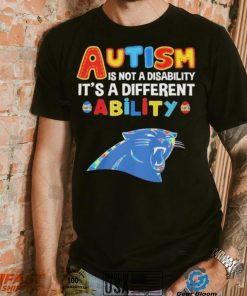 Carolina Panthers NFL Autism Is Not A Disability 2024 Shirt