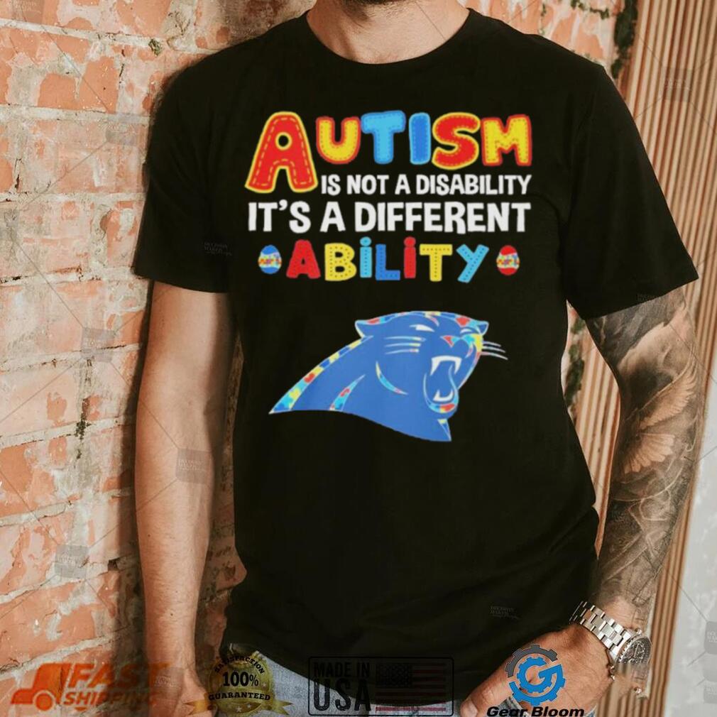 Carolina Panthers NFL Autism Is Not A Disability 2024 Shirt Carolina Panthers NFL Autism Is Not A Disability 2024 Shirt