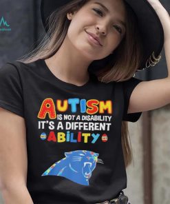 Carolina Panthers NFL Autism Is Not A Disability 2024 Shirt