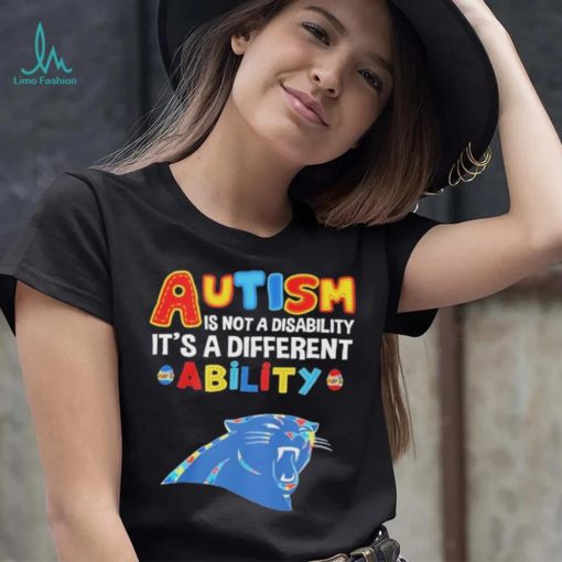 Carolina Panthers NFL Autism Is Not A Disability 2024 Shirt