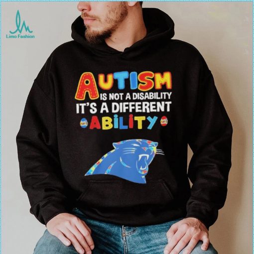 Carolina Panthers NFL Autism Is Not A Disability 2024 Shirt