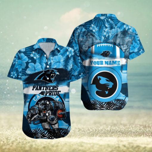 Carolina Panthers NFL Hawaiian shirt Custom Name Summer Gift