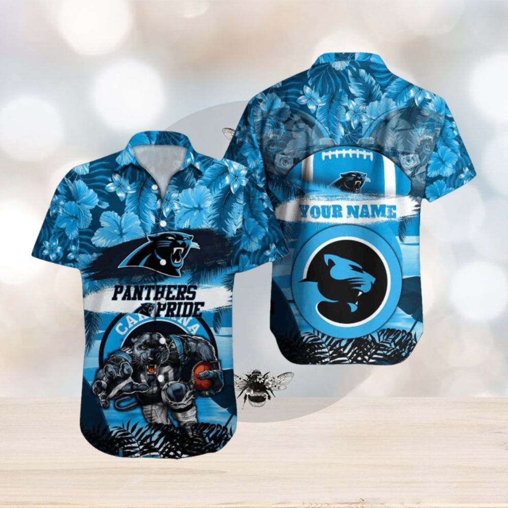 Carolina Panthers NFL Hawaiian shirt Custom Name Summer Gift Carolina Panthers NFL Hawaiian shirt Custom Name Summer Gift