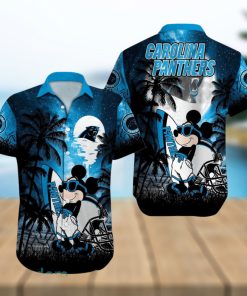 Carolina Panthers NFL Team Logo Baby Yoda Hawaiian Shirt