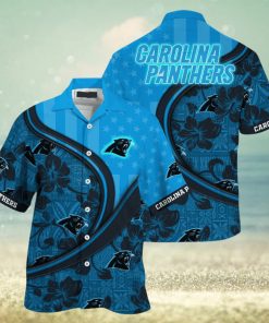 Carolina Panthers NFL Us Flag Hawaiian Shirt Custom Summer Aloha Shirt