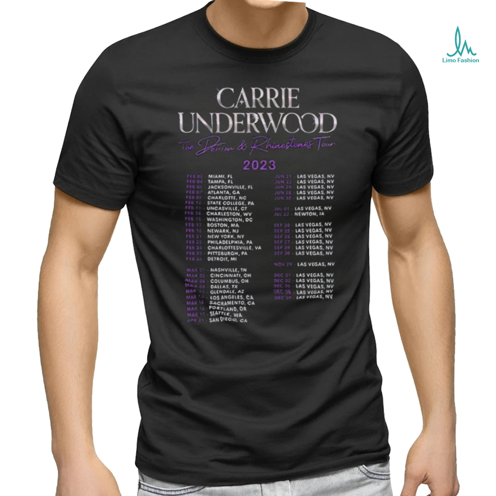 Carrie Underwood The Denim And Rhingstones Tour 2023 Merch Carrie