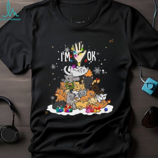 Cat Christmas Tree Gift Xmas Shirt