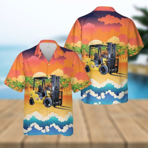 Cat Diesel Forklift 1.5 3.5 Tonne Hawaiian Shirt