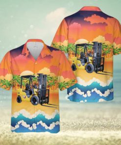 Cat Diesel Forklift 1.5 3.5 Tonne Hawaiian Shirt