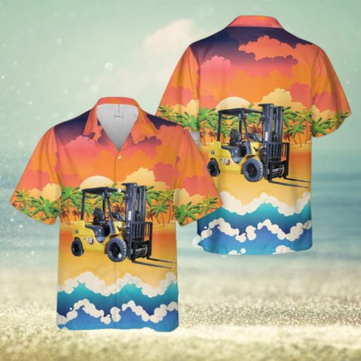 Cat Diesel Forklift 1.5 3.5 Tonne Hawaiian Shirt