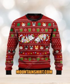 Cat Light Ugy Christmas Sweater