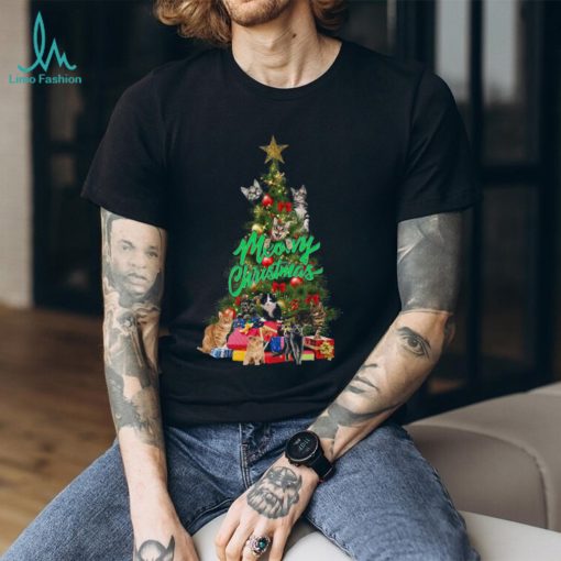 Cats Christmas Tree Shirt