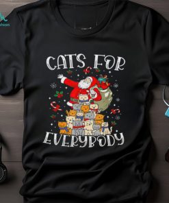 Cats For Everybody Christmas Tree Kittens Santa Shirt