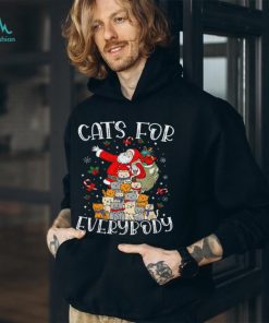 Cats For Everybody Christmas Tree Kittens Santa Shirt