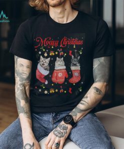 Cats Inside Noel Socks, Moewy Christmas Shirt