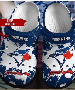 Celebrate Baseball Fandom Personalized Toronto Blue Jays Crocbland Clog Design