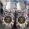 Custom Name Number Basketball Glitter Crocs Clogs Womens