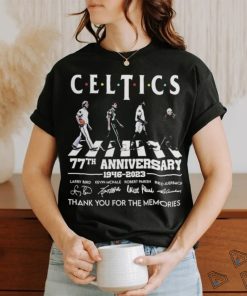 Celtics 77th Anniversary 1946 – 2023 Thank You For The Memories T Shirt, hoodie, sweater, long sleeve and tank top Celtics 77th Anniversary 1946 – 2023 Thank You For The Memories T Shirt