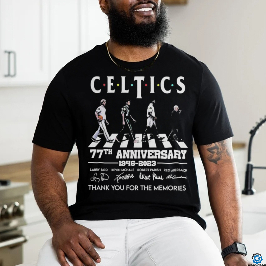 Celtics 77th Anniversary 1946 – 2023 Thank You For The Memories T Shirt Celtics 77th Anniversary 1946 – 2023 Thank You For The Memories T Shirt